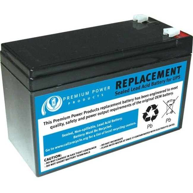 eReplacements Compatible Sealed Lead Acid Battery Replaces APC SLA110, APCRBC110, APC RBC110 for use in APC BE550G, APC