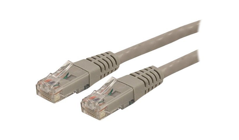 StarTech.com CAT6 Ethernet Cable 15' Gray 650MHz Molded Patch Cord PoE++