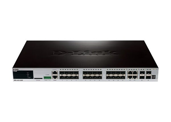D-Link xStack DGS-3420-28SC - switch - 28 ports - managed - rack-mountable