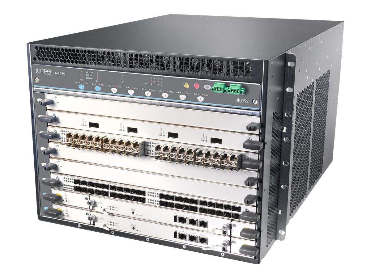 Juniper Networks MX-series MX480 - router - rack-mountable -  MX480-PREMIUM3-AC - Data Routers 