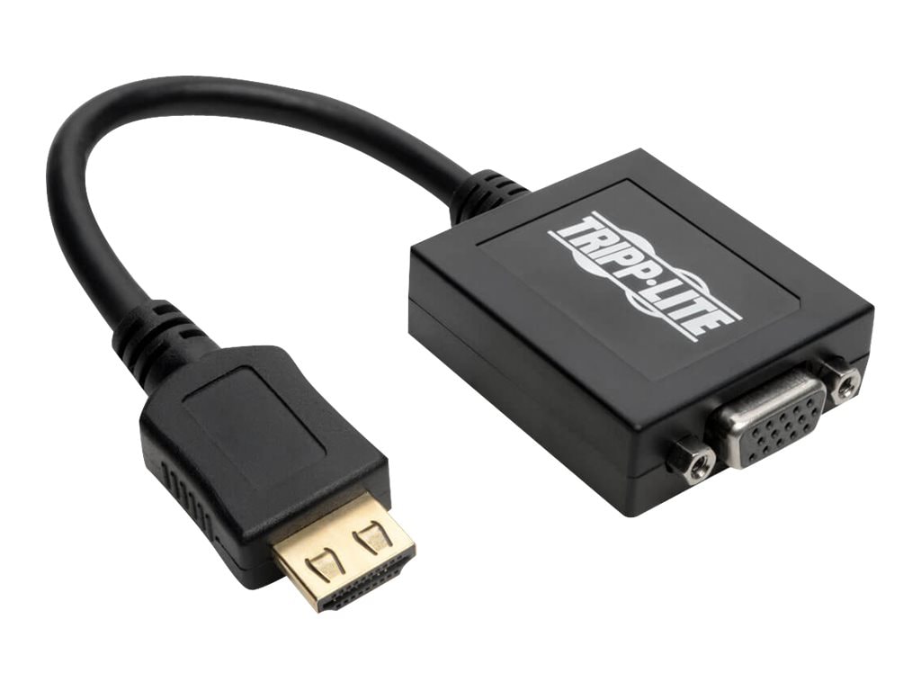National folketælling Dele Defekt Tripp Lite HDMI to VGA with Audio Converter Cable Adapter for  Ultrabook/Laptop/Desktop PC, (M/F), 6-in. (15.24 cm) - - P131-06N - Monitor  Cables & Adapters - CDW.com