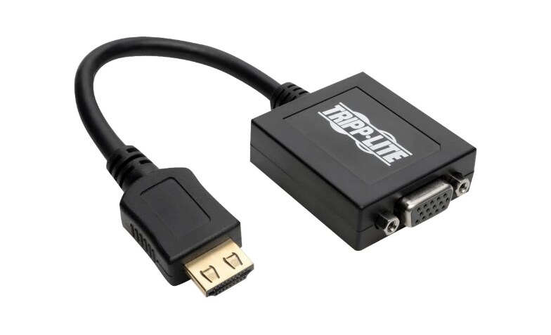 HDMI to VGA adapter • Setup with laptop and old VGA monitor 