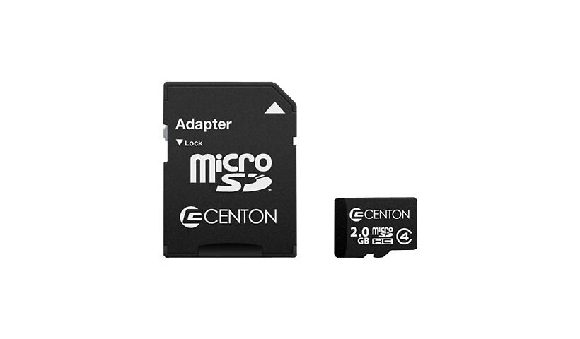 Centon MP Essential - flash memory card - 2 GB - microSDHC