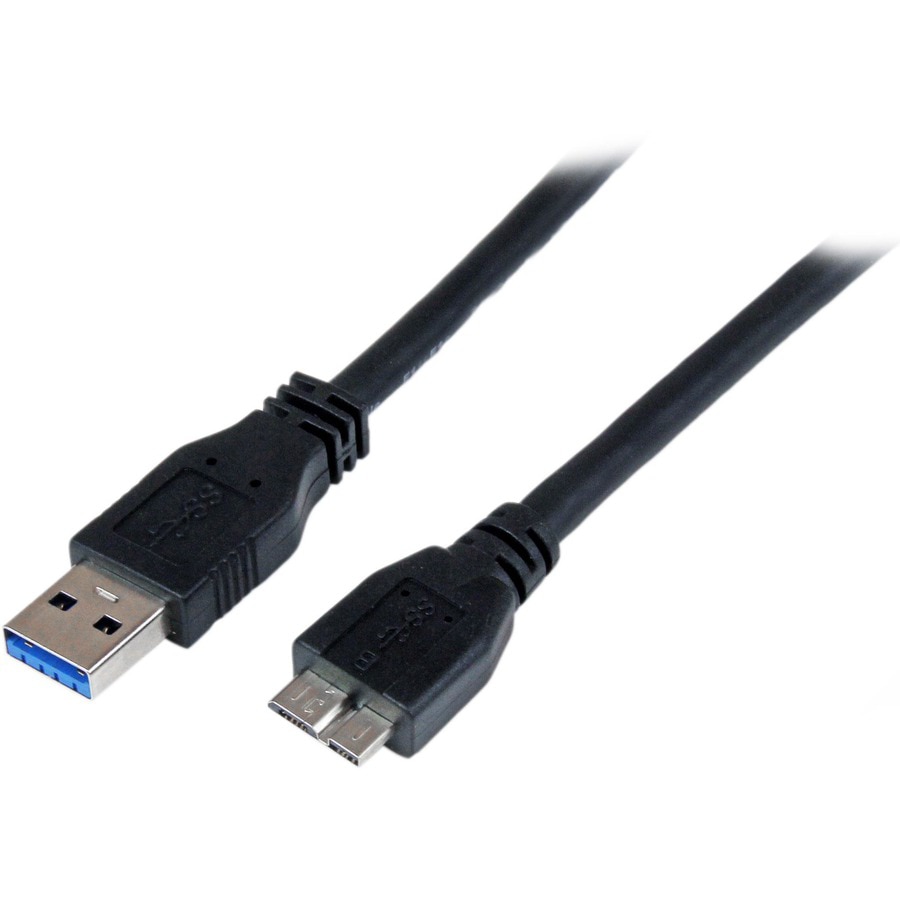 StarTech.com 1m 3 ft Certified SuperSpeed USB 3.0 (5Gbps) A to Micro B Cable Cord - USB 3 Micro B Cable - 1x USB A (M)
