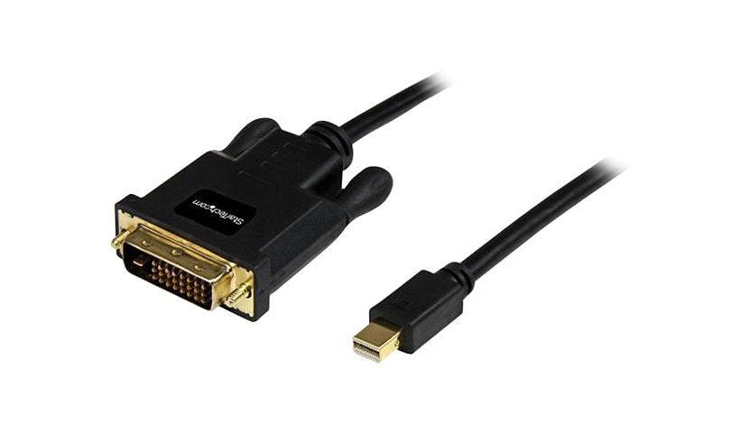 StarTech.com 10ft Mini DisplayPort to DVI Cable, Mini DP to DVI-D Adapter/Converter Cable, 1080p Video, mDP 1.2 to DVI