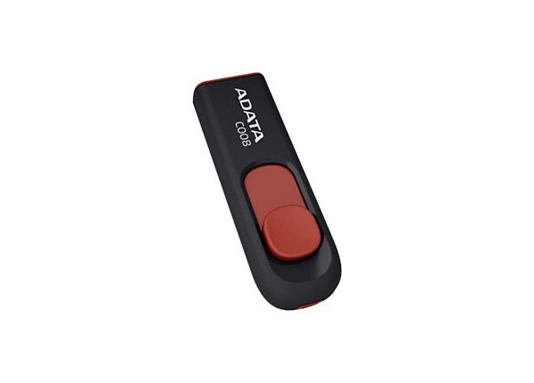 ADATA C008 8GB FLASH USB 2.0 BLK/RED