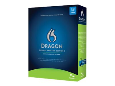 Dragon Medical Practice Edition 2 - box pack - 10 users - with PowerMic II
