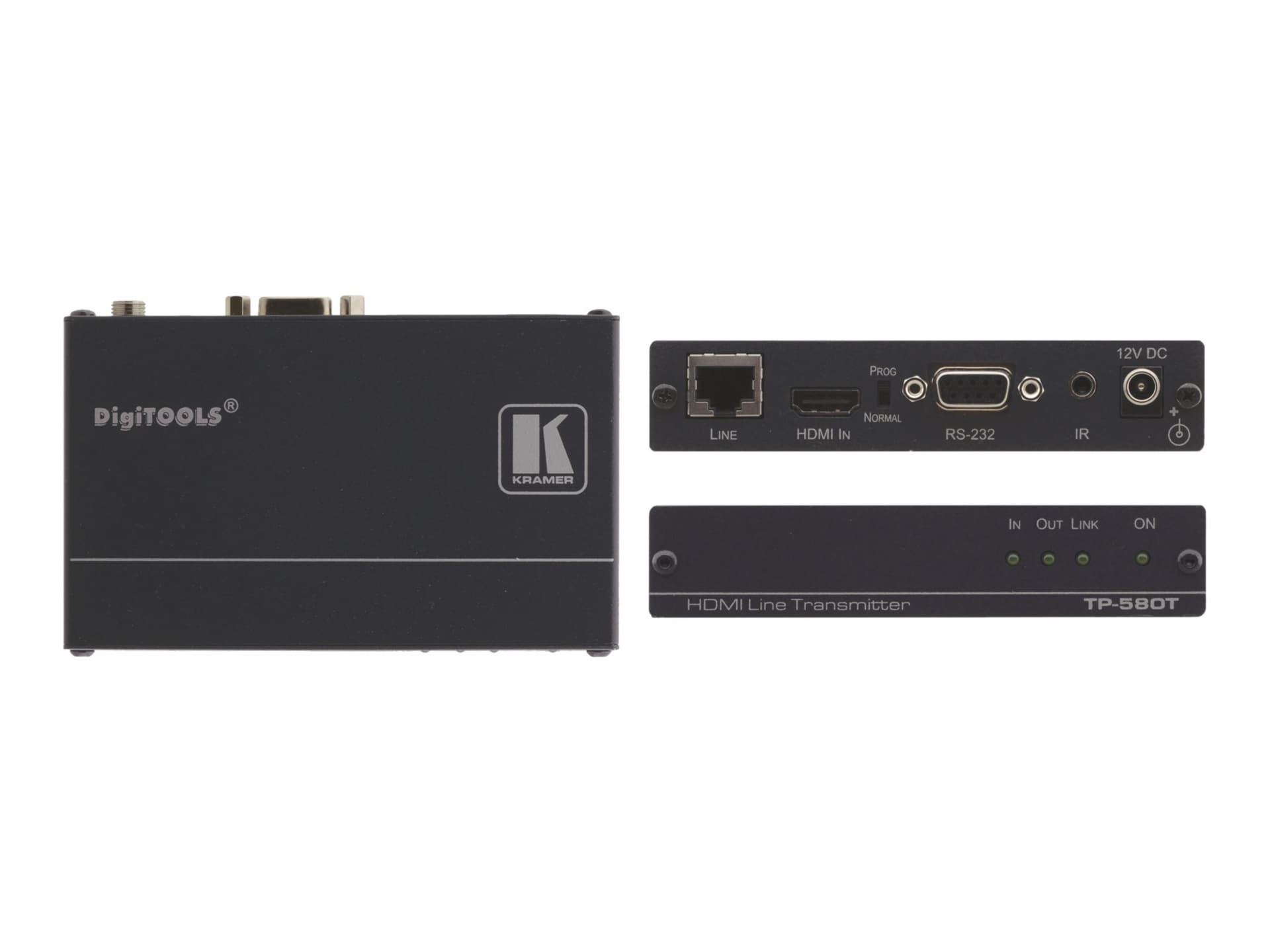 Kramer DigiTOOLS TP-580T - video/audio/infrared/serial extender - RS-232, H