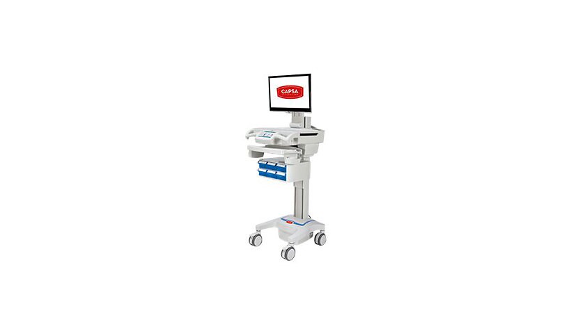 Capsa Healthcare CareLink XP Manual Lift Mobile Nurse Workstation - cart -