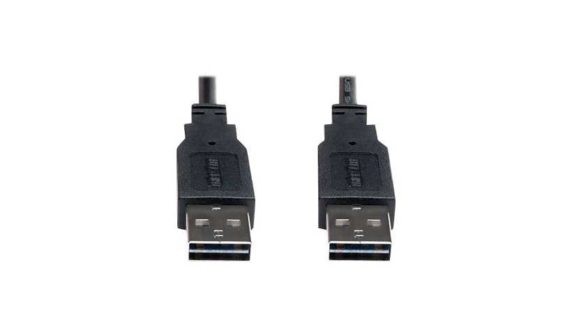Eaton Tripp Lite Series Universal Reversible USB 2.0 Cable (Reversible A to Reversible A M/M), 3 ft. (0.91 m) - USB