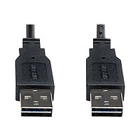 Tripp Lite 3ft USB 2.0 Hi-Speed Universal Reversible Connector Cable M/M 3'