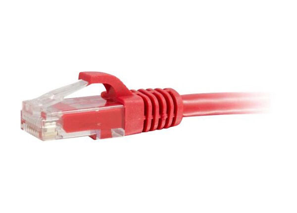 C2G Cat5e Snagless Unshielded (UTP) Network Patch Cable - patch cable - 2.43 m - red