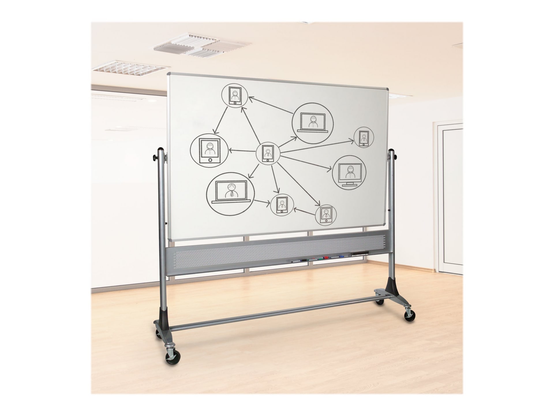 Best-Rite Platinum whiteboard - 72 in x 48 in - double-sided - 669RG-DD - Dry  Erase Whiteboards 