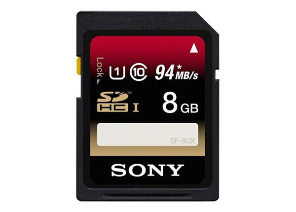 Sony SF8UX/TQN - flash memory card - 8 GB - SDHC UHS-I