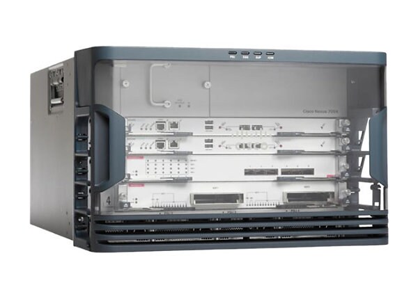 Cisco Nexus 7004 Bundle - switch - managed - rack-mountable - with 2x Cisco Nexus 7000 Series Supervisor 2 Enhanced