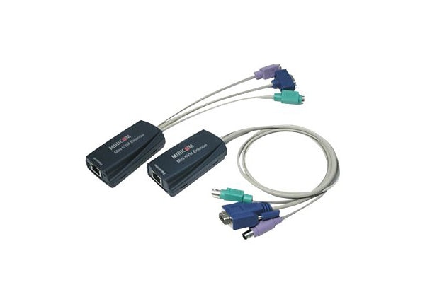 Minicom Mini PS2 VGA over CAT5 - KVM extender
