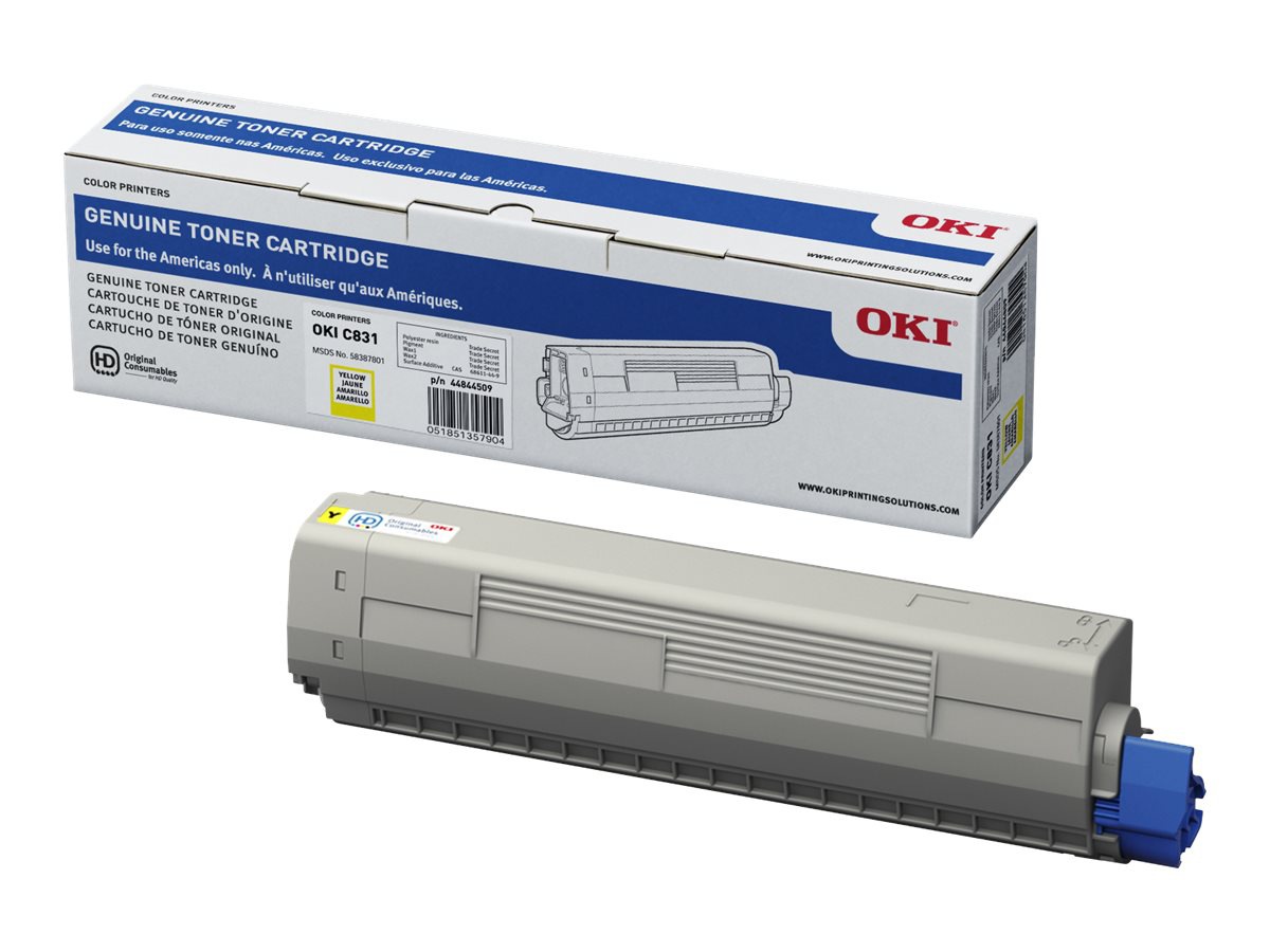 OKI 10K TONER F/C831 SERIES YELLOW