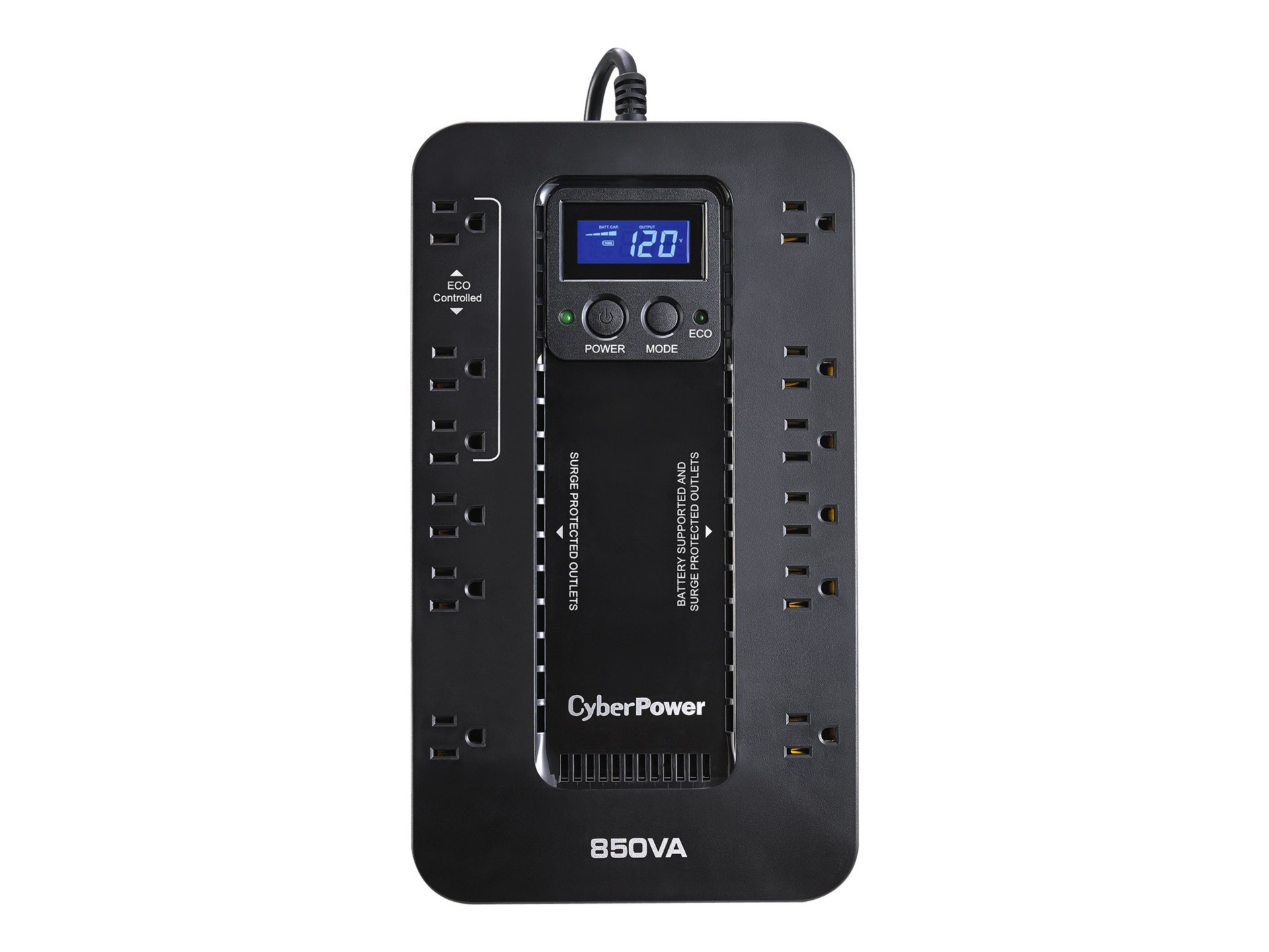 Thumbnail 2 of 6 for CyberPower Ecologic Series EC850LCD - UPS - 510 Watt - 850 VA