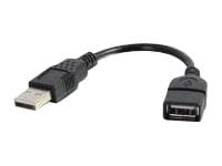 C2G 6in USB to USB Extension Cable - USB 2.0 A to USB A - F/M