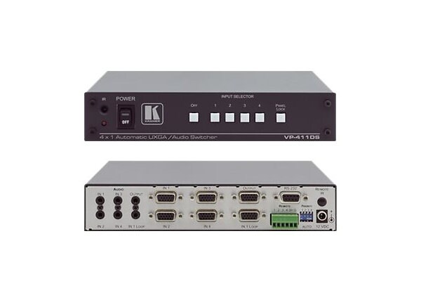 Kramer VP 411DS - video/audio switch - 4 ports
