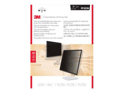 3M 22" PF322W Framed Privacy Filter for Widescreen Desktop
