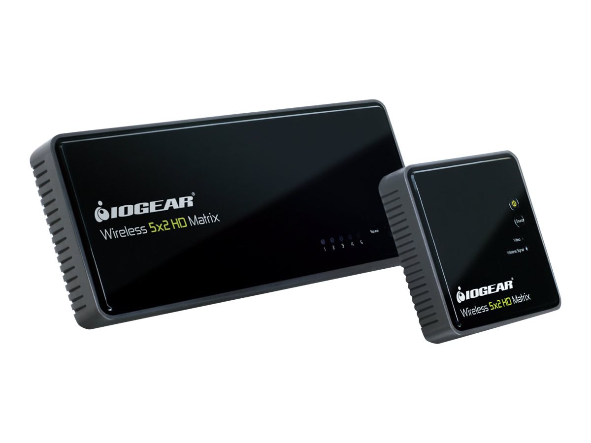 IOGEAR Wireless 5x2 HD Matrix GWHDMS52 - wireless video/audio/USB extender