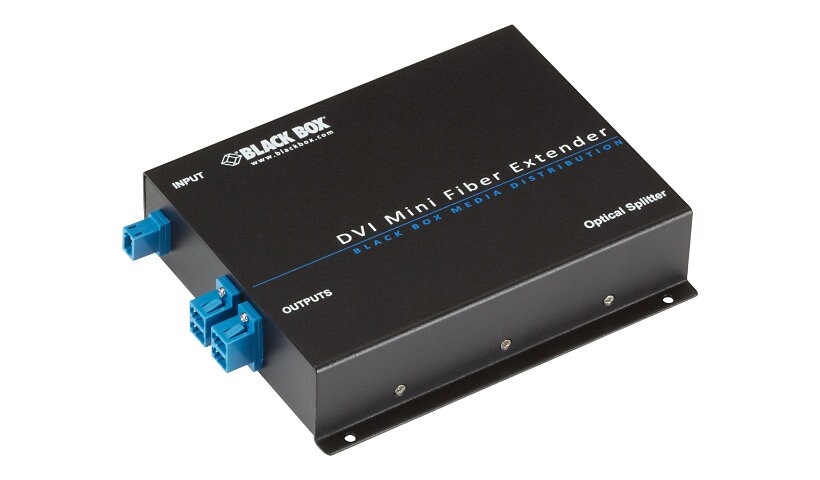 Black Box Mini Extender Fiber Spliiter - video/audio splitter - 4 ports