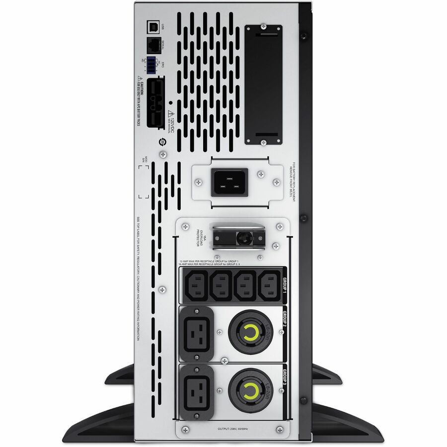 Thumbnail 6 of 9 for APC Smart-UPS X, Line Interactive, 3kVA, Rack/tower convertible 4U, 208V, 2x NEMA L6-20R+4x IEC C13+2x IEC C19,