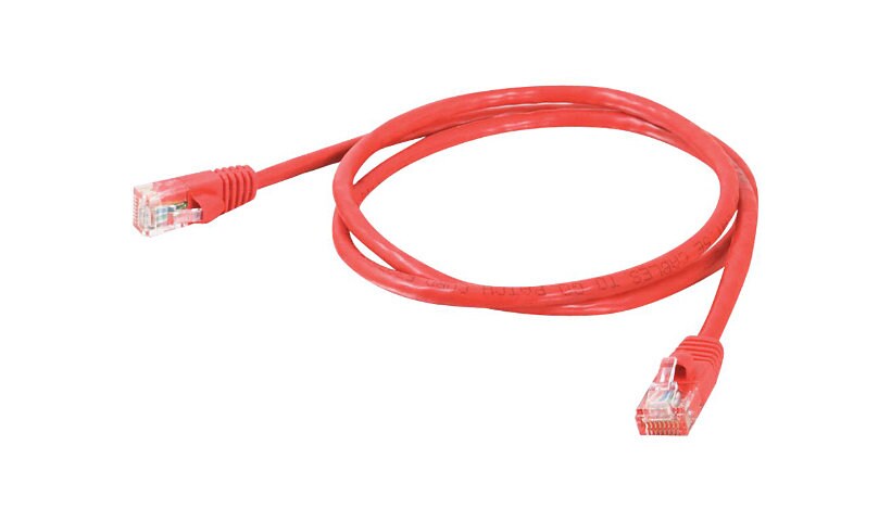 C2G Cat5e Snagless Unshielded (UTP) Network Patch Cable - patch cable - 3.65 m - red