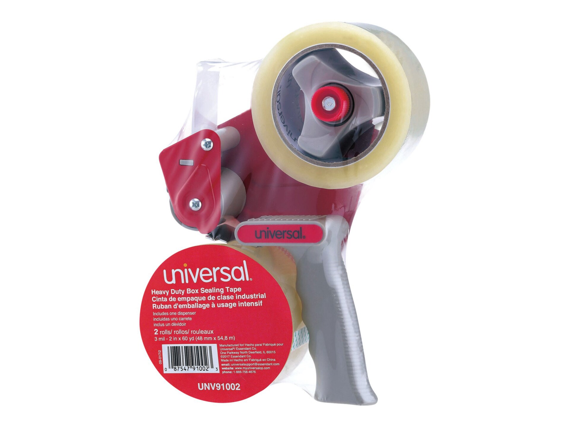 Universal - dispenser with packaging tape (2 rolls)