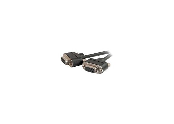 C2G CMG-Rated DB9 Low Profile Null Modem F-F - null modem cable - 12 ft