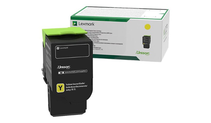 Lexmark 801Y - yellow - original - toner cartridge - LCCP, LRP