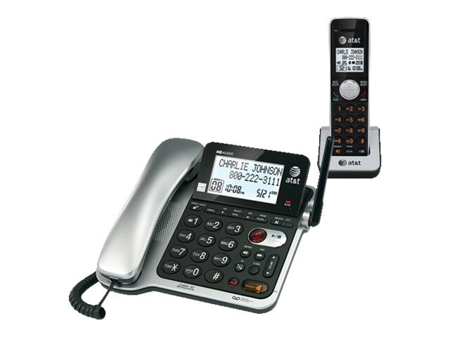 AT&T CL84102 - corded/cordless - answering system with caller ID/call waiting + additional handset