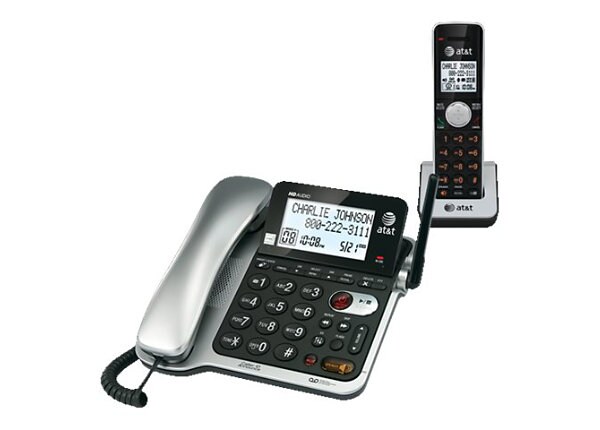 AT&T CL84102 - corded/cordless - answering system with caller ID/call waiting + additional handset