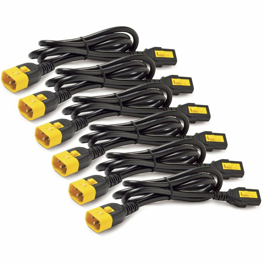 APC NetShelter Power Cord Kit (6 ea), Locking, C13 to C14, 1.8m, North Amer