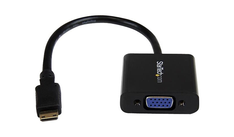 StarTech.com Mini HDMI to VGA Adapter - Active Converter for Video Camera