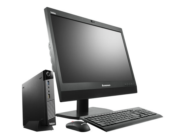 Lenovo ThinkCentre M93p 10AB - Core i7 4765T 2 GHz - 4 GB - 128 GB - with External Optical Box