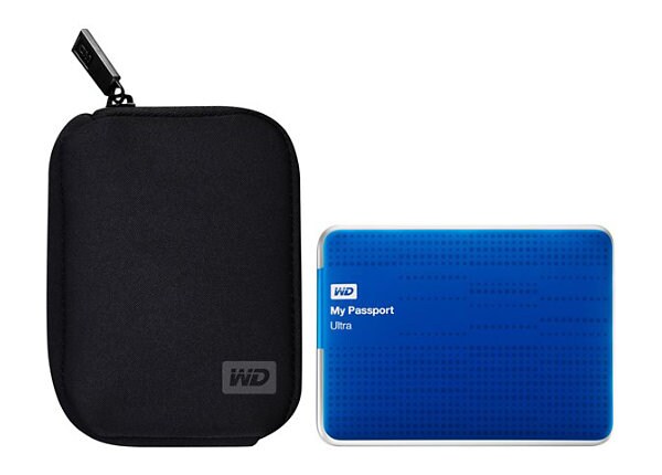 WD My Passport Ultra WDBZFP0010BBL - hard drive - 1 TB - USB 3.0