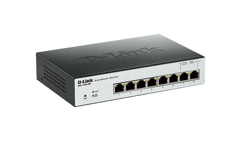 D-Link EasySmart Switch DGS-1100-08P - switch - 8 ports - managed