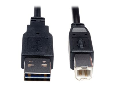 Eaton Tripp Lite Series Universal Reversible USB 2.0 Cable (Reversible A to B M/M), 3 ft. (0.91 m) - USB cable - USB