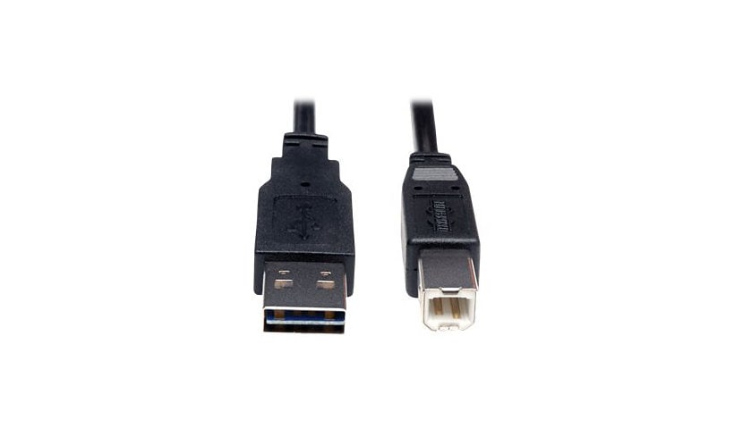 Eaton Tripp Lite Series Universal Reversible USB 2.0 Cable (Reversible A to B M/M), 3 ft. (0.91 m) - USB cable - USB