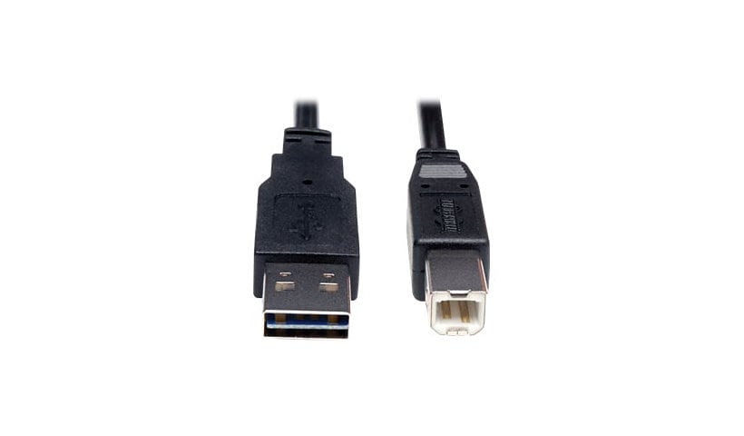 Tripp Lite 6ft USB 2.0 High Speed Cable Reverisble A to B M/M 6' - USB cable - USB Type B to USB - 6 ft