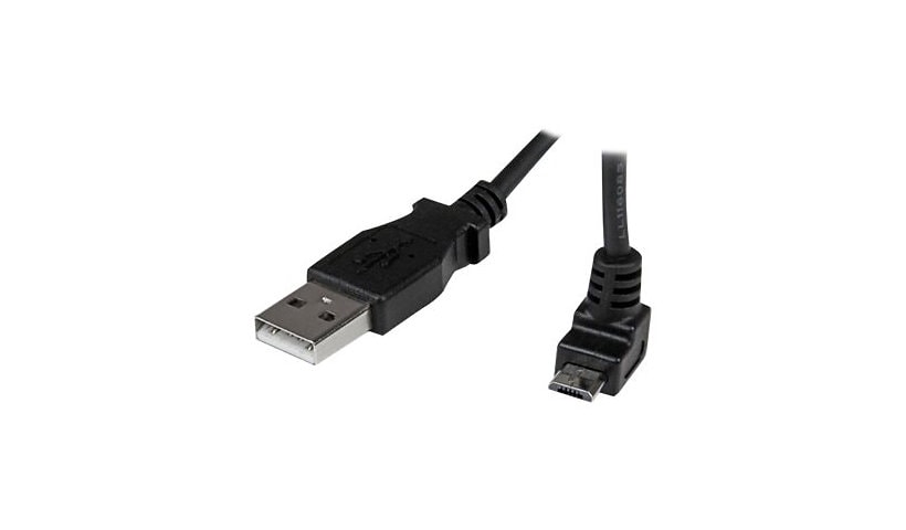 StarTech.com 1m Micro USB Cable Cord - A to Up Angle Micro B
