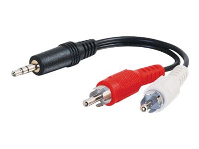 C2G 3ft 3.5mm Stereo Audio To RCA Stereo Y-Cable - Value Series - M/M