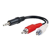 C2G 3ft 3.5mm Stereo Audio To RCA Stereo Y-Cable - Value Series - M/M
