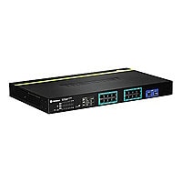 TRENDnet TPE 1620WS 16-Port Gigabit Web Smart PoE+ Switch - switch - 16 ports - managed - rack-mountable - TAA Compliant