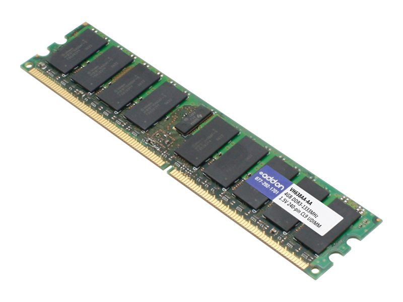 AddOn 4GB DDR3-1333MHz UDIMM for HP VH638AA - DDR3 - module - 4 GB - DIMM 2