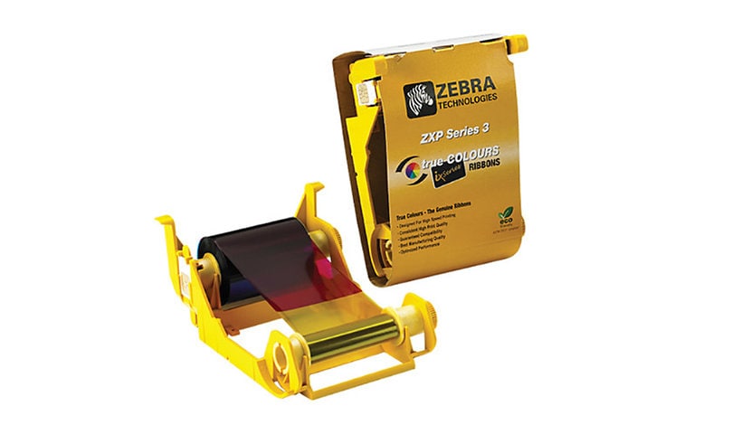 Zebra ix Series YMCKO - 1 - High Capacity - YMCKO - print ribbon cassette with cleaning roller