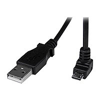 StarTech.com 2m Micro USB Cable Cord - A to Down Angle Micro B - Down Angle