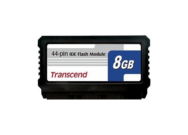 Transcend PATA Flash Module Vertical - solid state drive - 8 GB - IDE